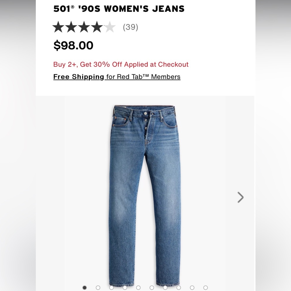 Levi’s 501 90’s Women’s Jeans